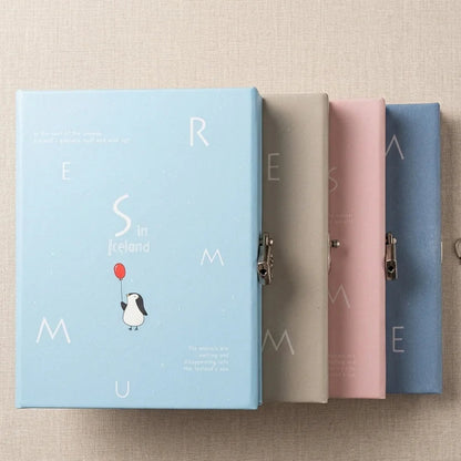 Cute Bears Lock Diary with Planner Pages