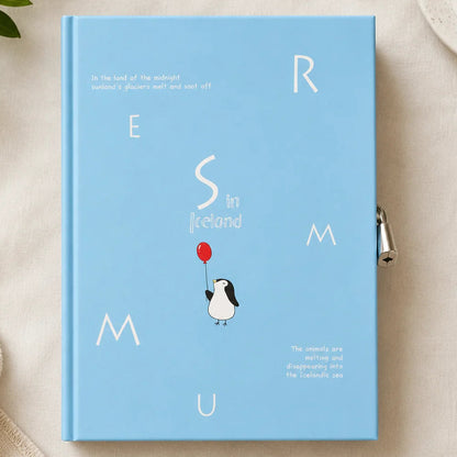 Cute Bears Lock Diary with Planner Pages