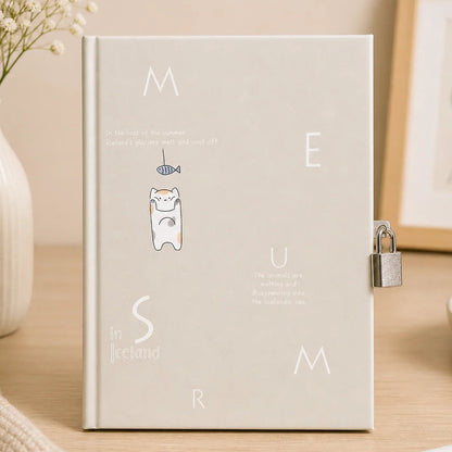 Cute Bears Lock Diary with Planner Pages