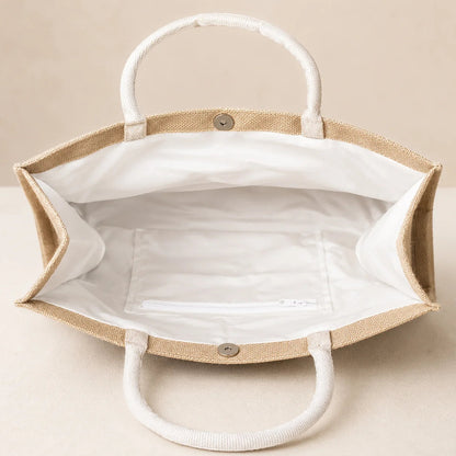 She with Pearl Earrings Boxed Tote