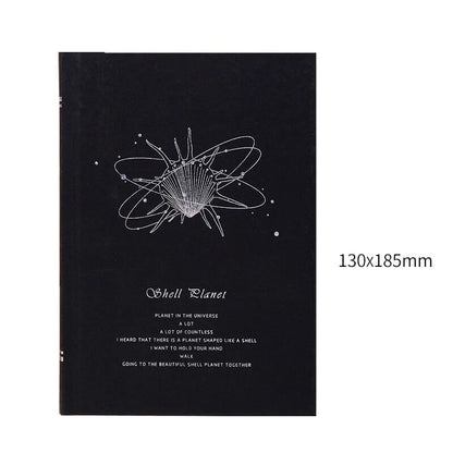 Shell Planet Series Black Cover Journal