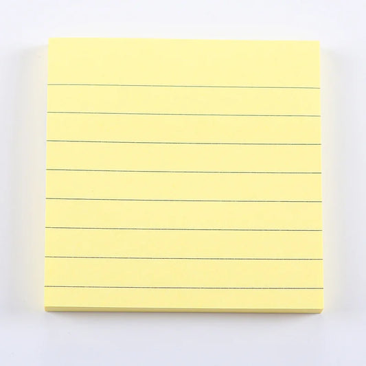 Simple Lined Yellow Sticky Notes Pad