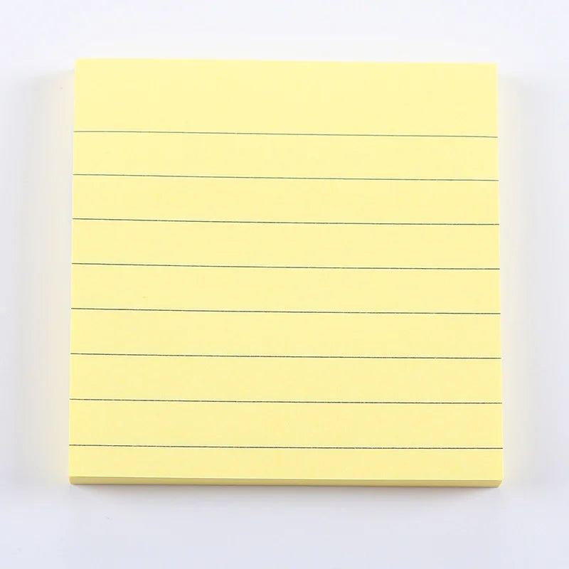 Simple Lined Yellow Sticky Notes Pad