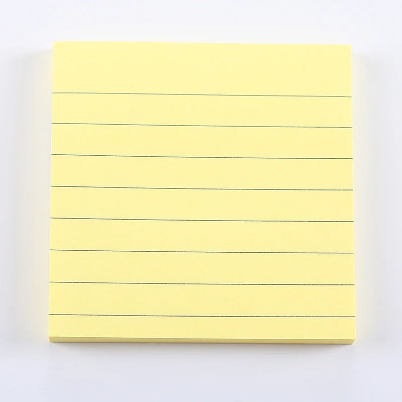Simple Lined Yellow Sticky Notes Pad