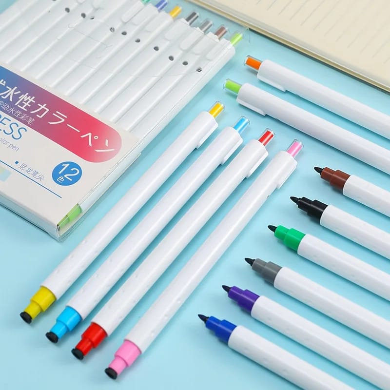 Japanese High Quality Watercolor Brush Pen - Set Of 12