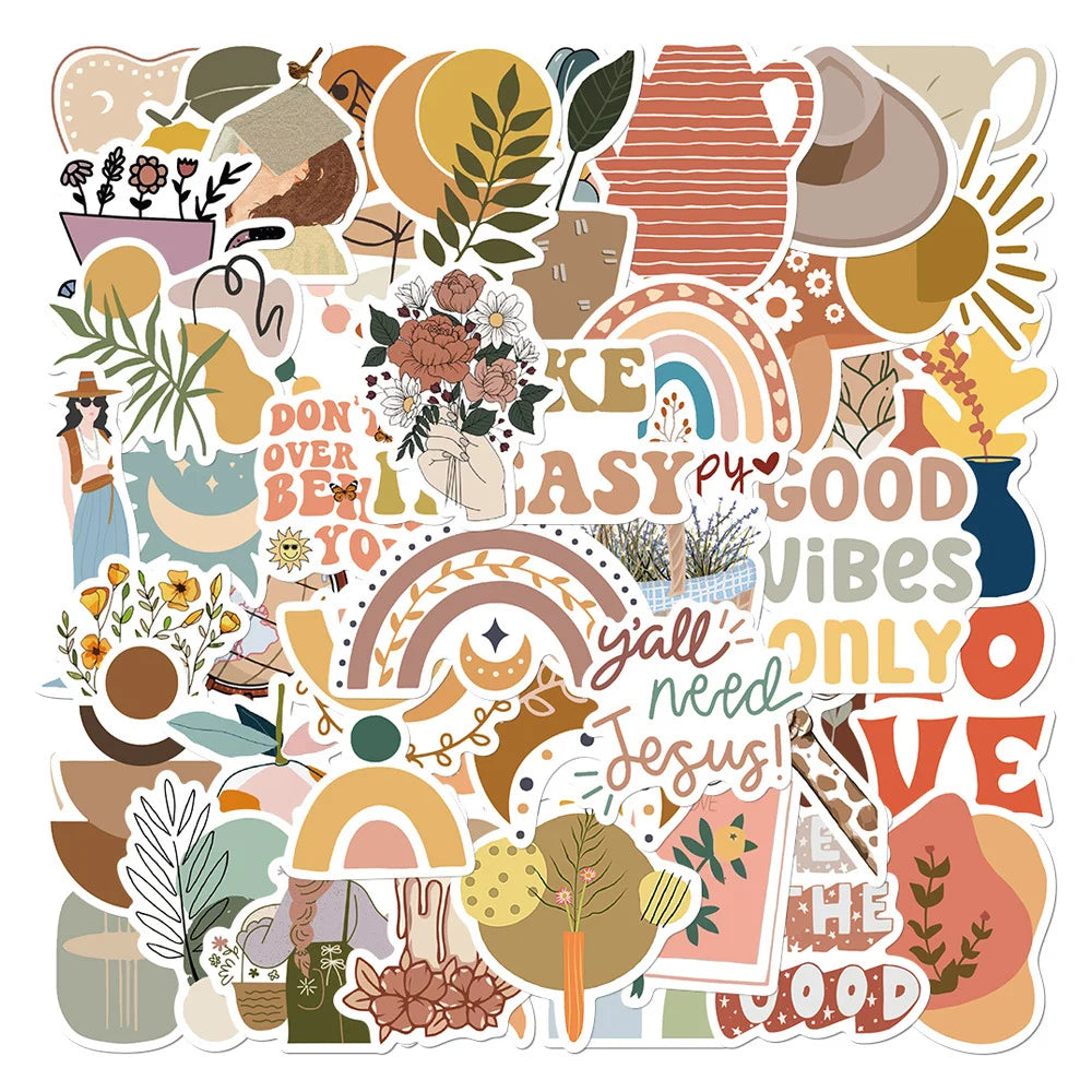 Simple Bohemian Graffiti Stickers