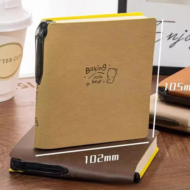 Soft Cover Pocket Size Blank Pages Notepad With Pen