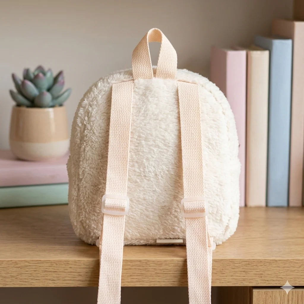 Fur Wings Cute Little Fairy Woolen Backpack