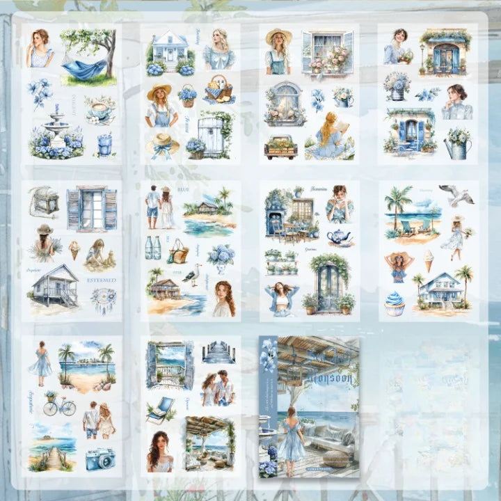Soft Girl Vintage Sticker Notebook Set