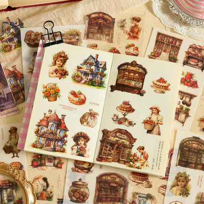 Soft Girl Vintage Sticker Notebook Set