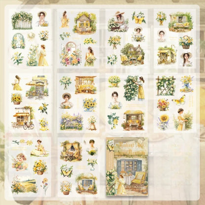 Soft Girl Vintage Sticker Notebook Set