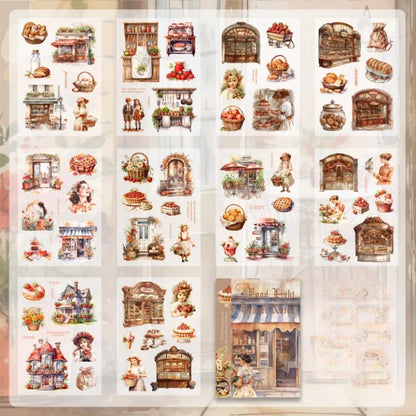 Soft Girl Vintage Sticker Notebook Set
