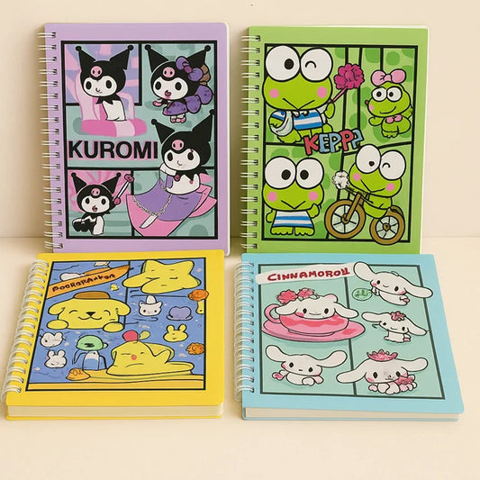 Soft Cover Sanrio Spiral Notebooks Set