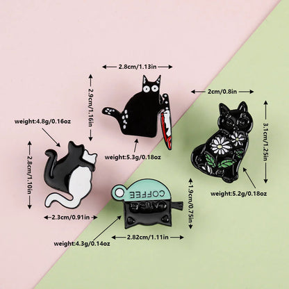 Enamel Pin - Black Cat Club