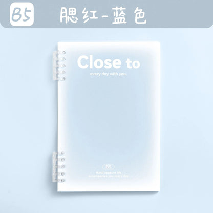 Soothing Gradient Colors Loose Leaf Lined Notebook B5