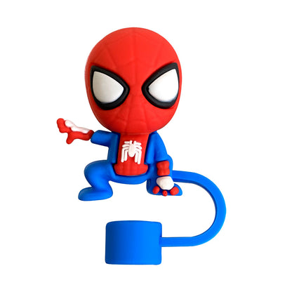 Spiderman Shaped Straw Tip Covers For Tumbler
