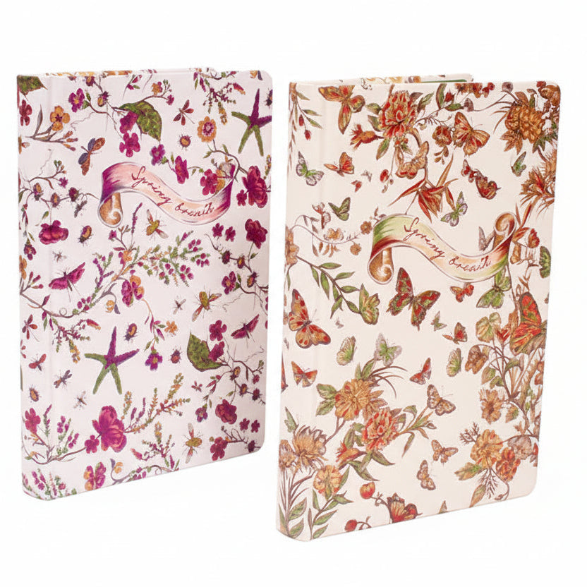 Spring Blossom Embossed Floral & Butterfly Journal