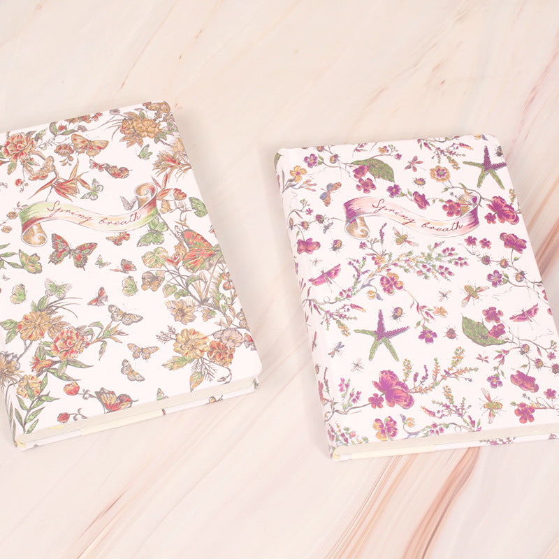 Spring Blossom Embossed Floral & Butterfly Journal