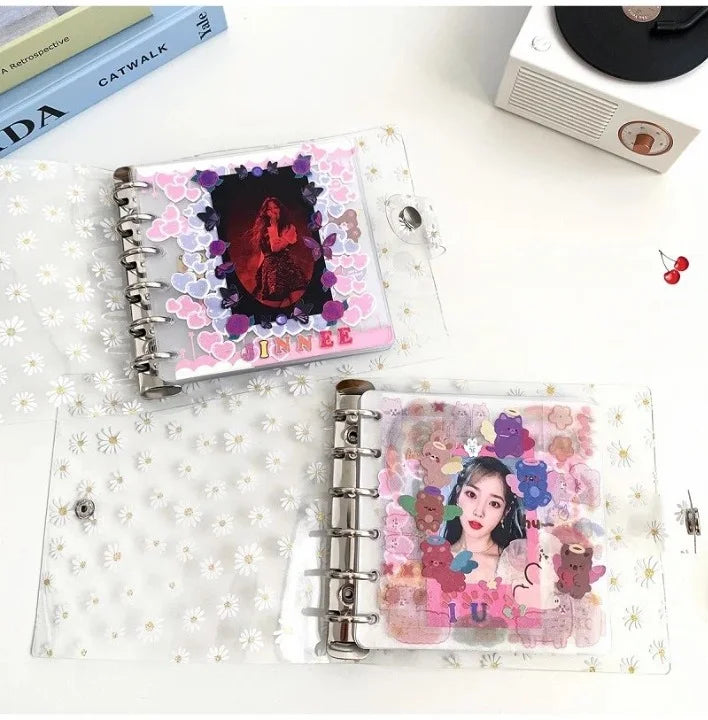 Square Daisy Loose Leaf Pocket Book Binder