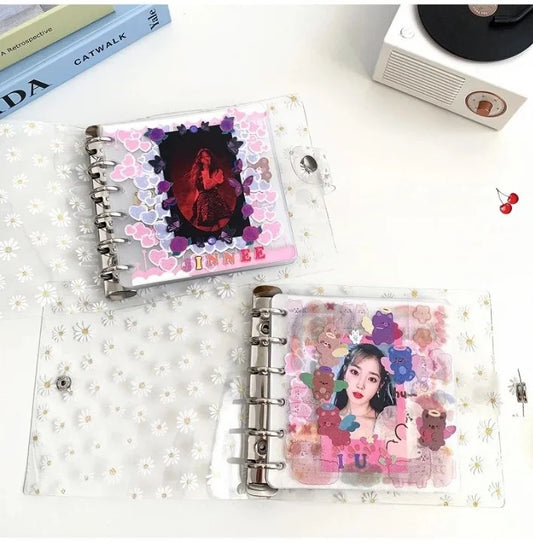 Square Daisy Loose Leaf Pocket Book Binder