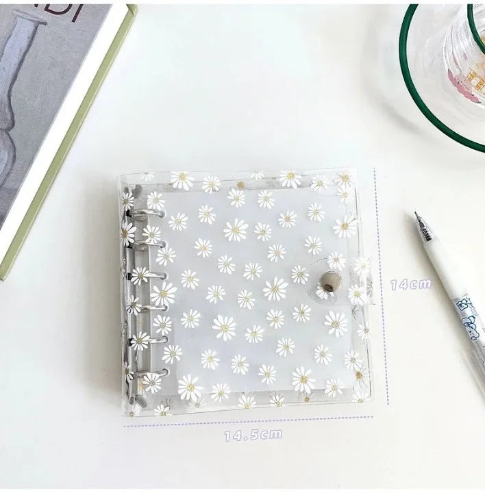 Square Daisy Loose Leaf Pocket Book Binder