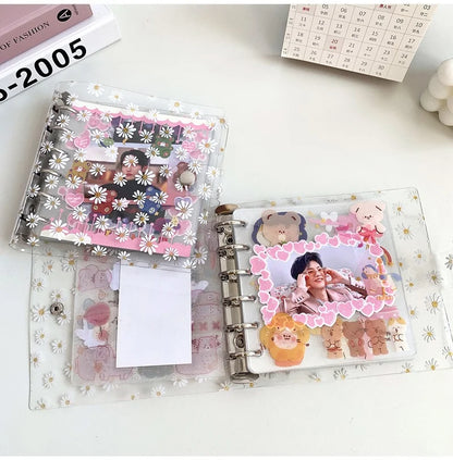 Square Daisy Loose Leaf Pocket Book Binder