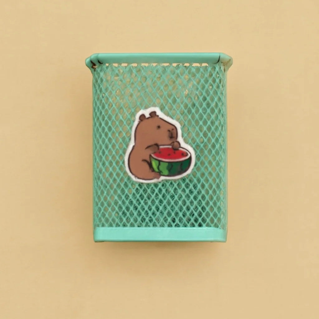 Square Metal Mesh Pen Holder