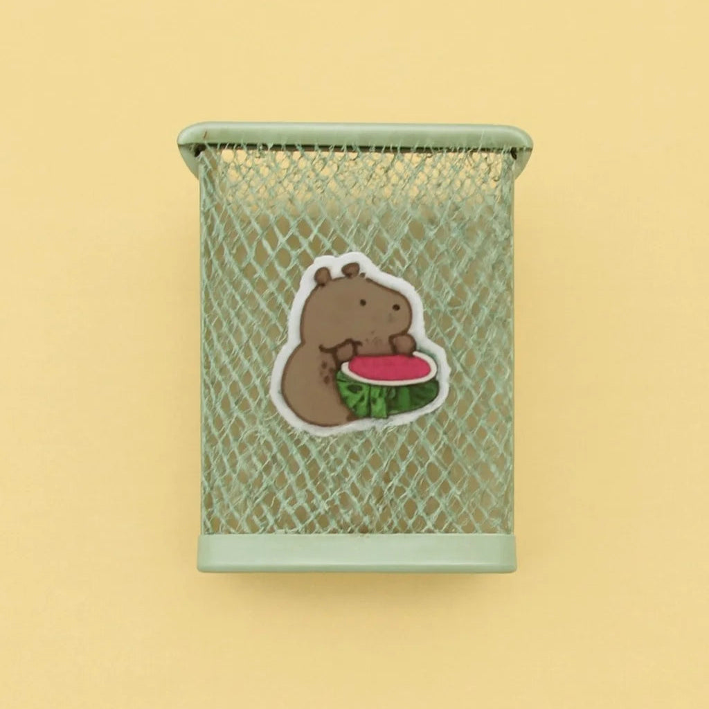 Square Metal Mesh Pen Holder