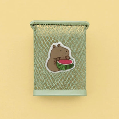 Square Metal Mesh Pen Holder