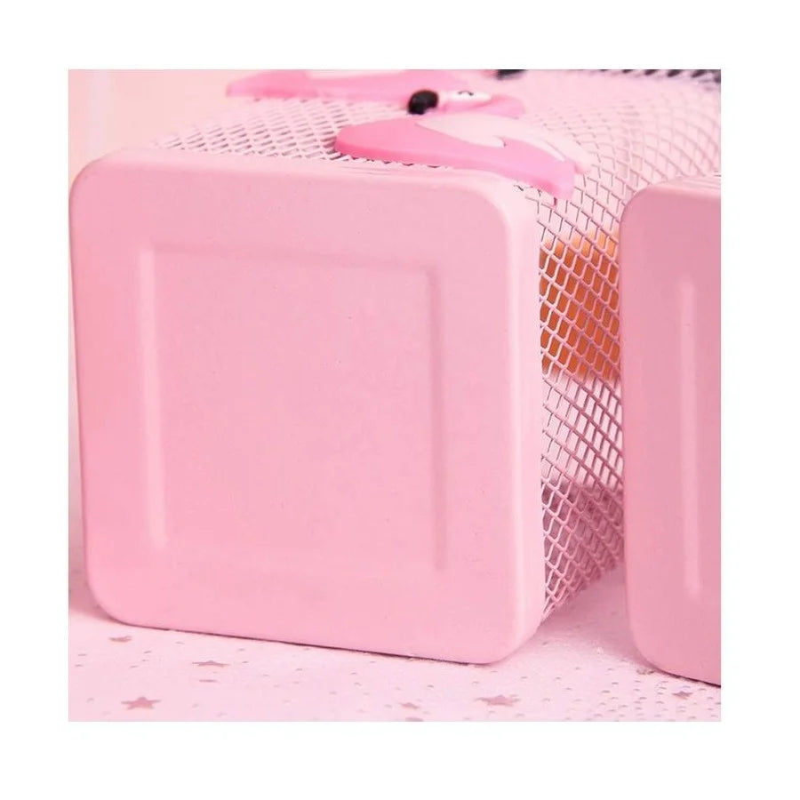 Square Metal Mesh Pen Holder
