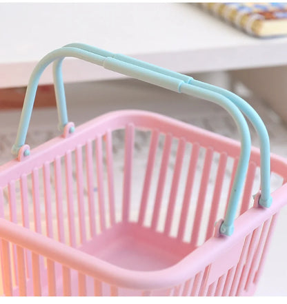 Stackable Cute Stationery Plastic Storage Basket