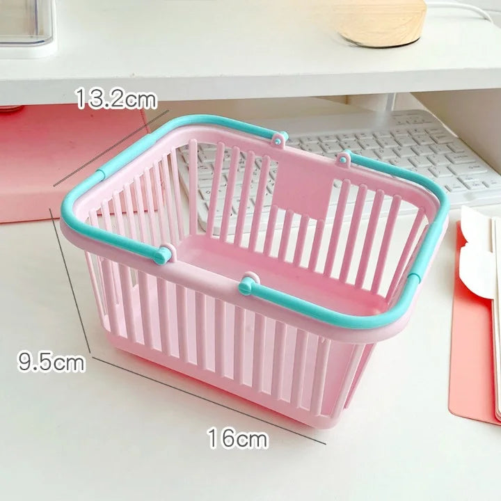 Stackable Cute Stationery Plastic Storage Basket