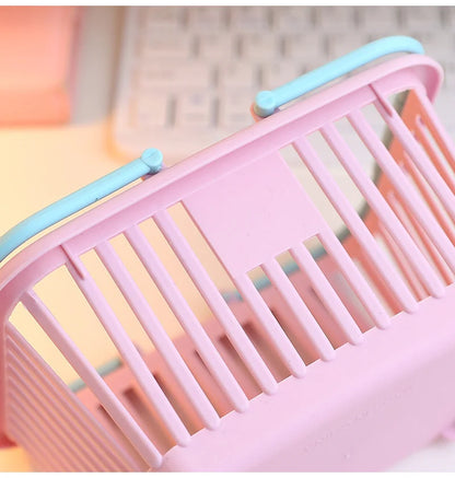 Stackable Cute Stationery Plastic Storage Basket