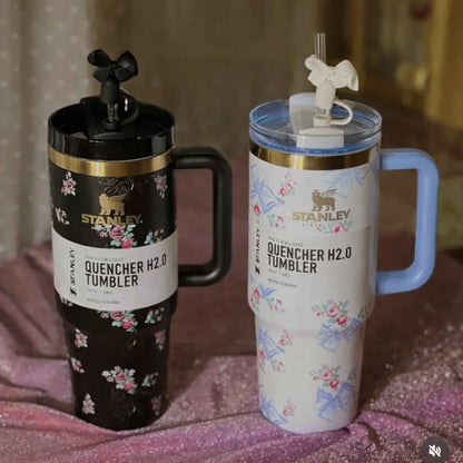 Stanley x Bow Printed Love Shack Tumbler with Bow Topper