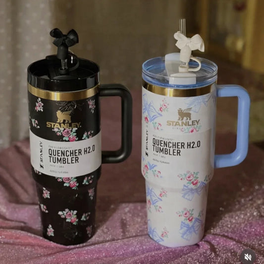 Stanley x Bow Printed Love Shack Tumbler with Bow Topper