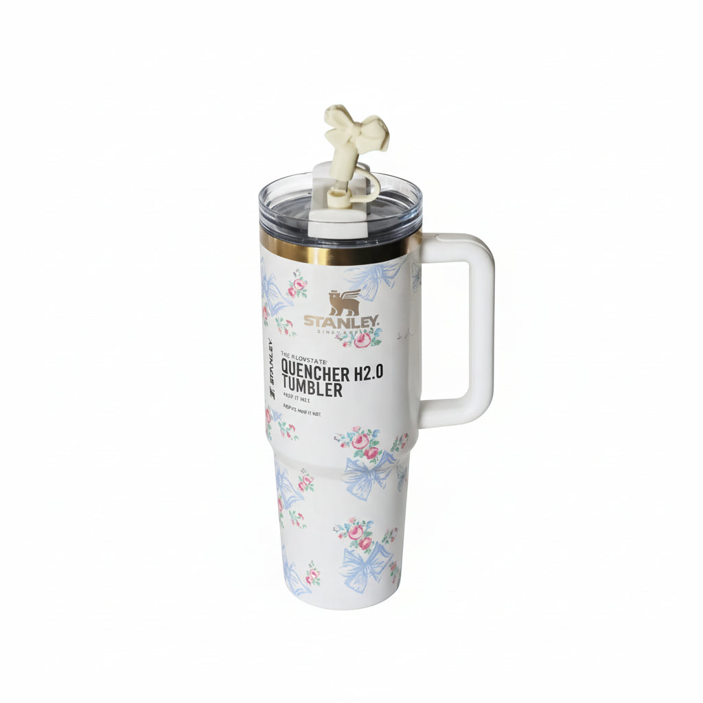Stanley x Bow Printed Love Shack Tumbler with Bow Topper