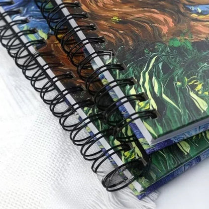 Starry Night Pet Art Lined Notebooks