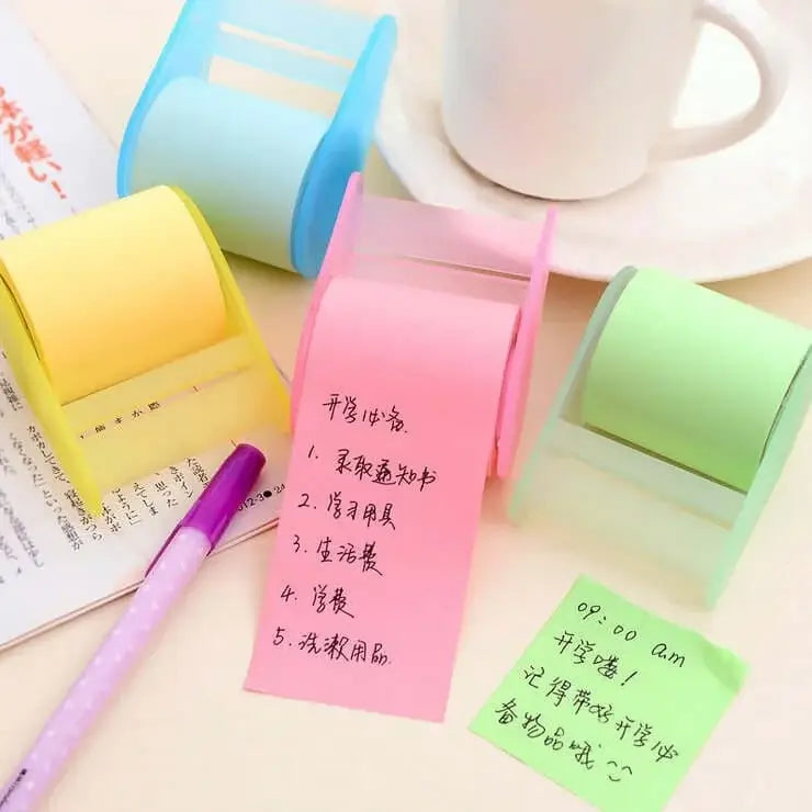 StickyNoteRollWithPlasticHolder#stickypad#stickytab#postitnotes#bookmarknotes#Colorfulstickynotes#Neonstickynotes#Pastelstickynotes#Ministickynotes#Largestickynotes#Removablestickynotes#Linedstickynotes#Blankstickynotes#Decorativestickynotes#Emojistickynotes#Reminderstickynotes#Todoliststickynotes#Memostickynotes#Stickynoteset