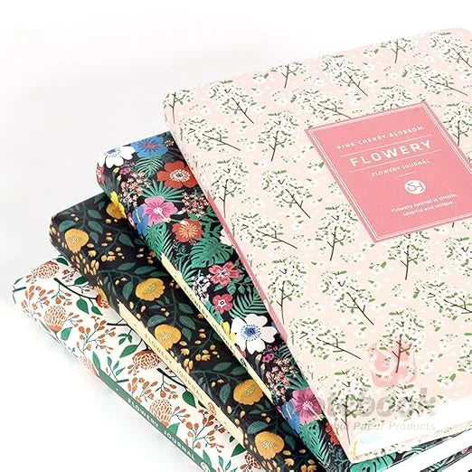 Flowery Floral Daily Journal and Planner