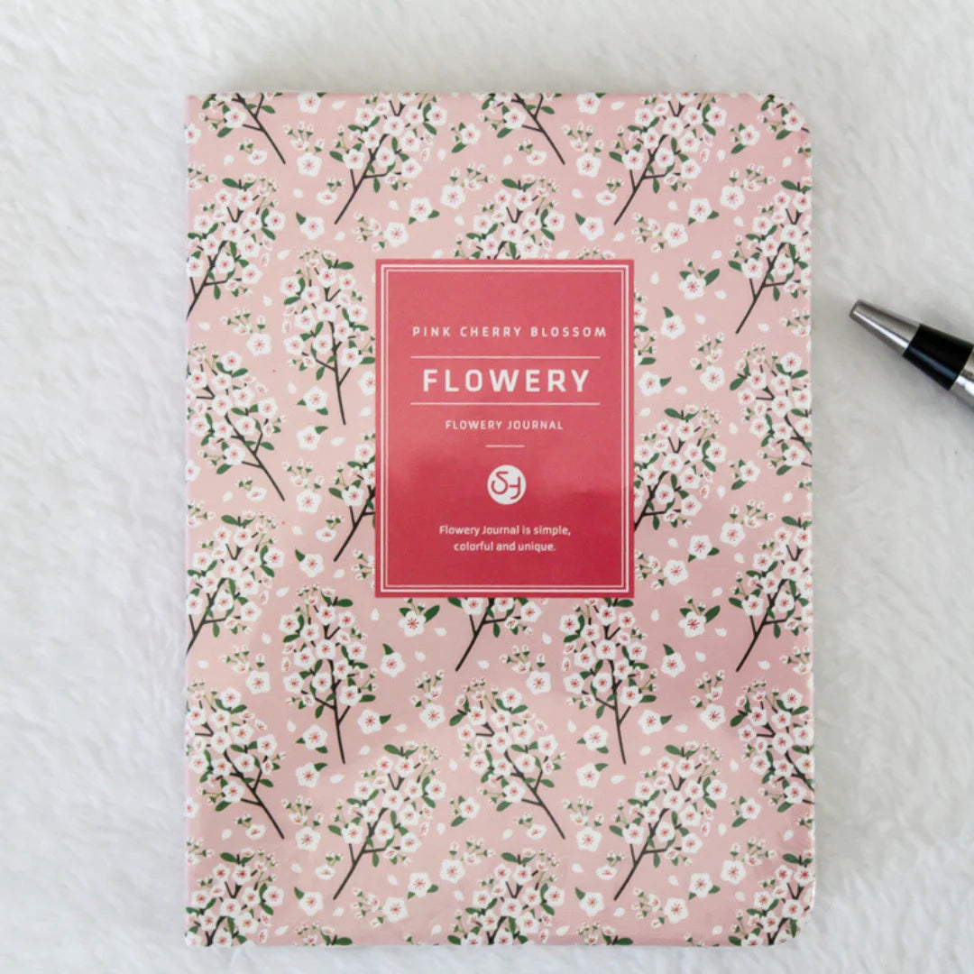 Flowery Floral Daily Journal and Planner