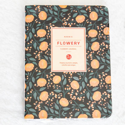 Flowery Floral Daily Journal and Planner