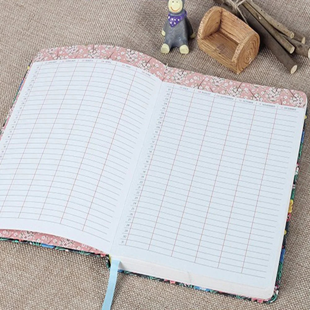 Flowery Floral Daily Journal and Planner