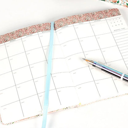 Flowery Floral Daily Journal and Planner