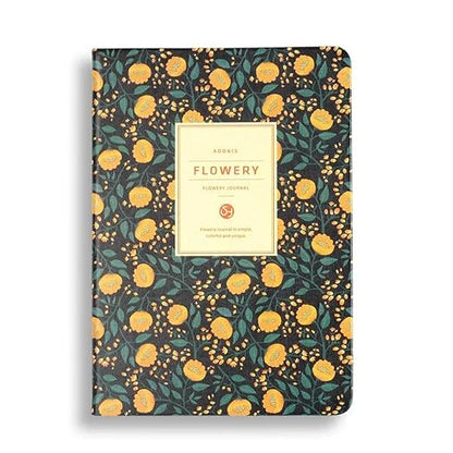 Flowery Floral Daily Journal and Planner