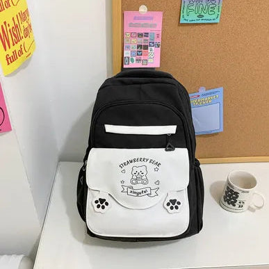 Premium Strawberry Bear Series School Backpack