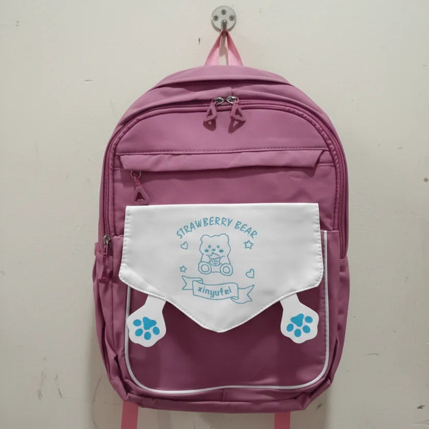 Strawberry Bear Kawaii Backpack