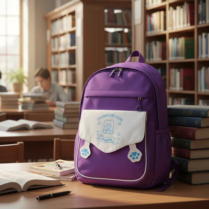 Strawberry Bear Kawaii Backpack