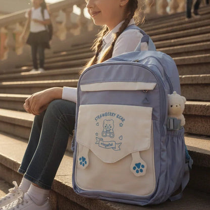Strawberry Bear Kawaii Backpack