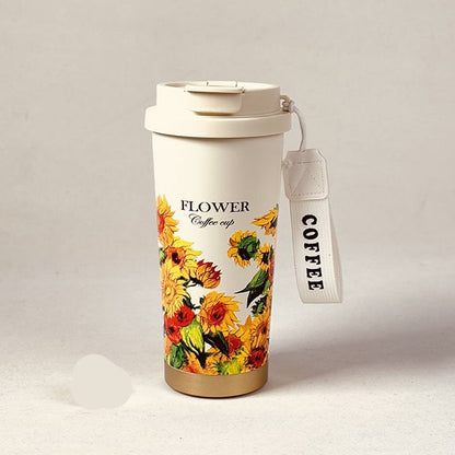 Sunflower Double Drink Coffee Tumbler