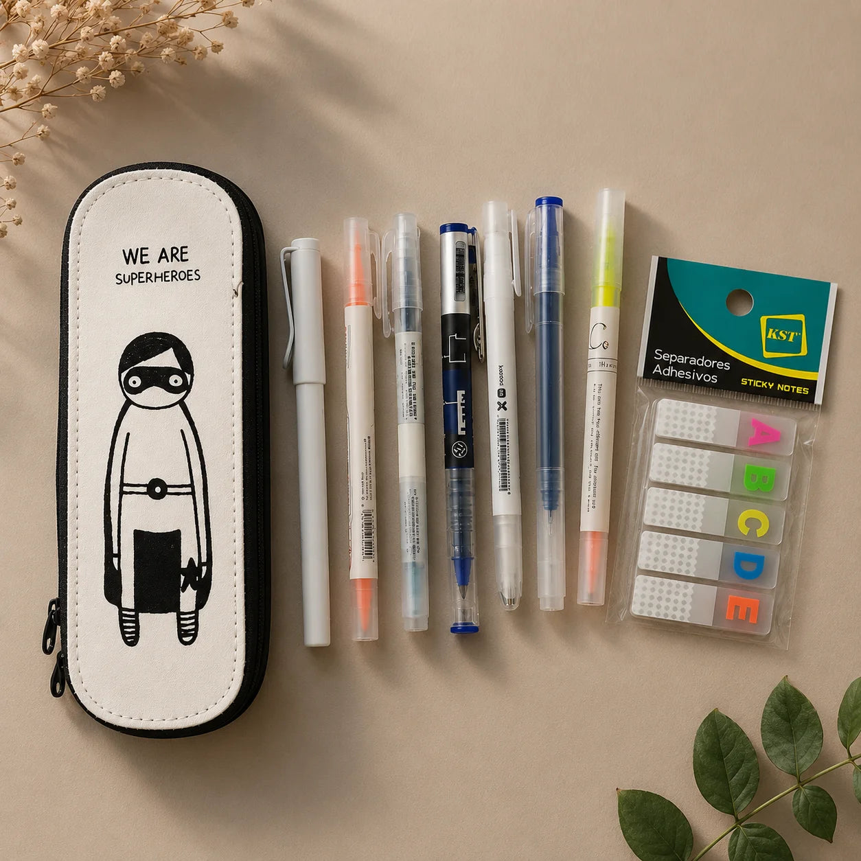 Superhero Case Stationery Bundle